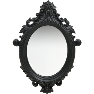vidaXL Стенно огледало, стил замък, 56x76 см, черно (320359)