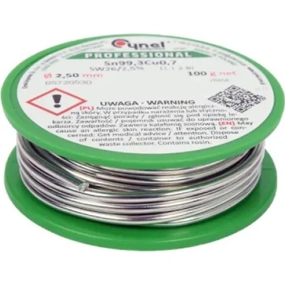 Vorel - Bezolovnaté pájecí pojivo cín Ø2.5mm 100g