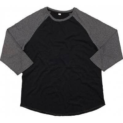 Mantis tričko Superstar Baseball black Charcoal grey melange