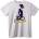 NOONEBRAND Тениска Неонов Велосипед - 2XL, White
