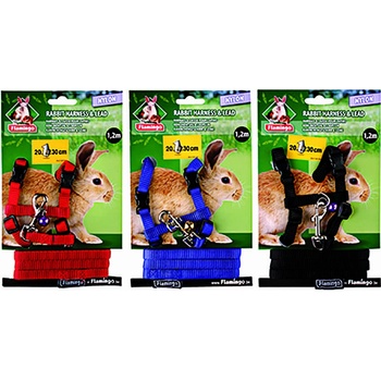 Karlie Flamingo nylonový postroj s vodítkem pro králíky 1,2 m