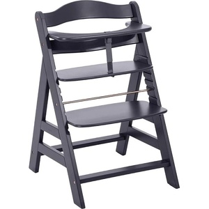 Hauck Дървен стол за хранене Hauck - Alpha+, Dark Grey (661406) - baby