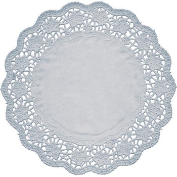 Wimex Dekoračná krajka PAP okrúhla biela 36cm 100 ks