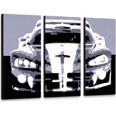 Ručne maľovaný POP Art obraz Dodge Viper GTS - 90x60 cm