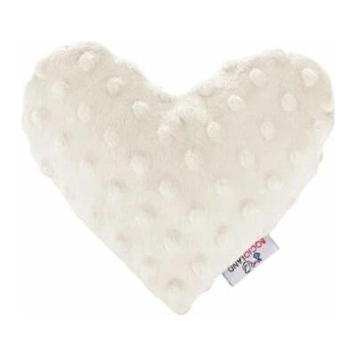 Bocioland nahřívací a chladící polštářek Srdce minky krém
