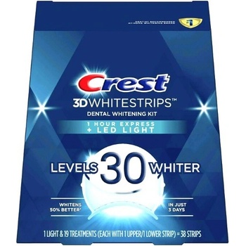 Procter & Gamble, Bělicí pásky Crest 3D PROFESSIONAL White + LED LIGHT s bělicí lampou, 38 ks