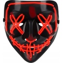 Malatec Děsivá svítící maska černo červená