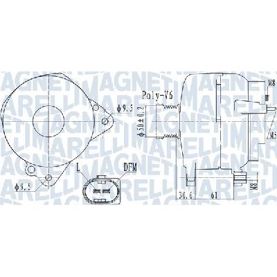 Alternátor MAGNETI MARELLI 063732118010