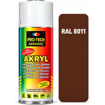 PRO-TECH akrylová farba v spreji 400 ml – hnedá oriešková (RAL 8011)