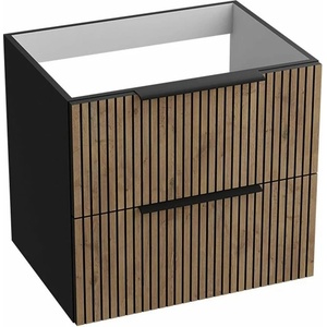 Rune Стенен шкаф Rune Ivar с 2 чекмеджета, 60 см, матово черно, дървесно покритие (5940541333074)