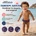 Swim Essentials: Памперс Бански с копчета - за възраст 0-3 години "Blue Zebra (SWE-2020SE426)