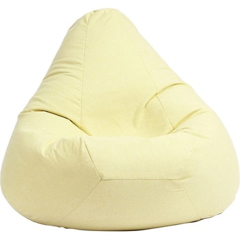 Image 1 of PUFRELAX Пуф, круша, 220л. , Nirvana Hobbit - Lemon, Перящ се калъф, Пълнеж от полистиролни перли, Гама Premium, 8379 (PUF-G-NH-PT-LE)