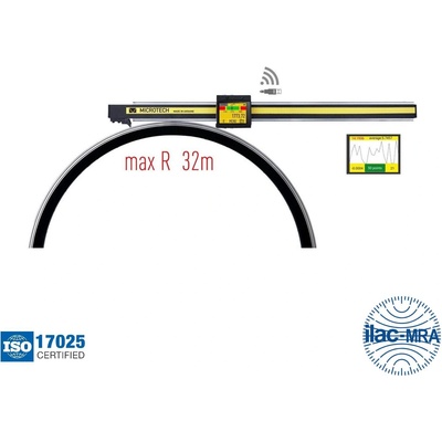 MIROTECH Компютъризиран радиусомер с безжичен и USB трансфер на данни Microtech Computerized, Wireless+USB, 1250533356 - 200-32200 mm, 0.001 mm, 2000 mm (1250533356)