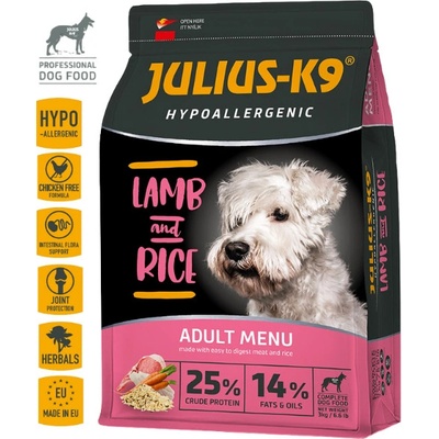 Julius K9 Adult Hypoallergenic JAHŇA A RYŽA 3 kg