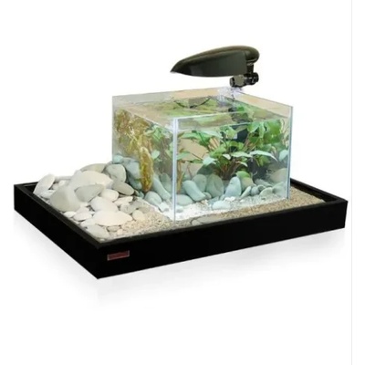 Croci Zen Artist Combi - Аквариум 27 литра с дървена поставка 75/43/7 см. - черен