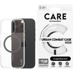 Panzer Калъф CARE - Urban Combat Black MagSafe, iPhone 16 Pro, прозрачен (5715685004124)