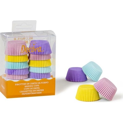 Decora košíčky na muffiny mini pastelové 3,2x2,2cm 200 ks