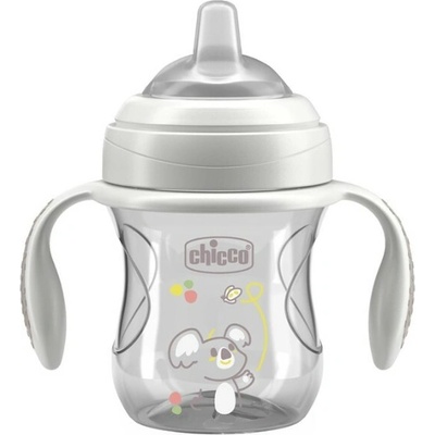 Chicco Transition Cup tréningový hrnček s držadlami Grey 200 ml