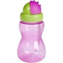 Canpol babies fľaša športová so slamkou malá ružová 270 ml