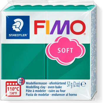 Image 1 of FIMO Полимерна глина Staedtler Fimo Soft, 57 g, смара56 (21895-А-СМАРАГДОВ)