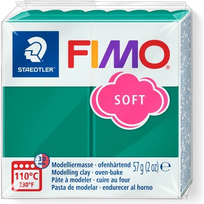 FIMO Полимерна глина Staedtler Fimo Soft, 57 g, смара56 (21895-А-СМАРАГДОВ)