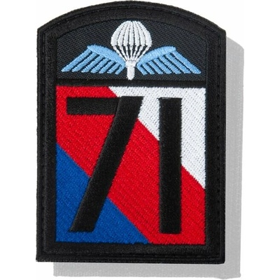 Nášivka: 71. výsadkový prapor [hranatá] [ssz] barevná
