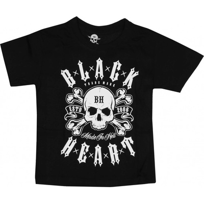 Black Heart tričko street Bullet čierna