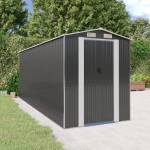 HABA Градинска барака антрацит 192x523x223 см поцинкована стомана (V3147453)