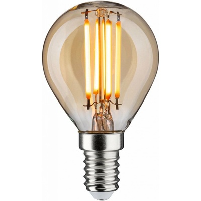 Paulmann 1879 Filament 230V 3-krokové-stmívatelné LED kapka E14 3 Step Dim 4,9W 1800K stmívatelné zlatá