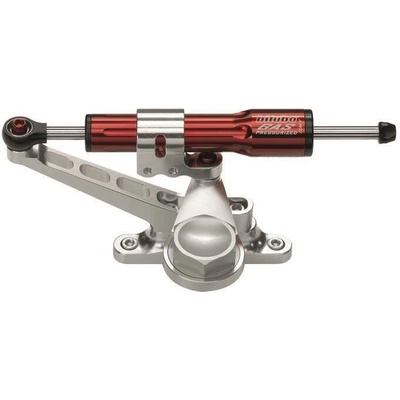 BITUBO Steering damper kit BITUBO for racing mounting with red shock absorber