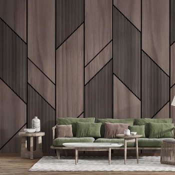 Decono Фототапет Геометрия От Дърво