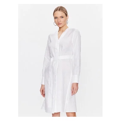 Calvin Klein Рокля тип риза K20K205245 Бял Regular Fit (K20K205245)