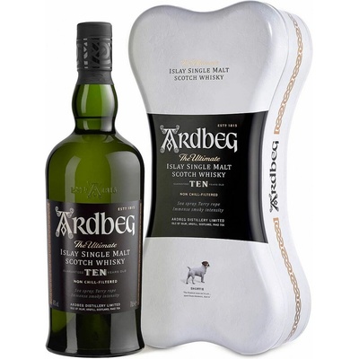 Ardbeg the Ultimate TEN & the Bone box 10 Y.O. 46% 0,7 l (kazeta)