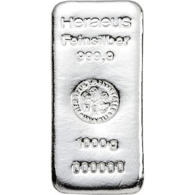 Heraeus Strieborná tehlička 250 g