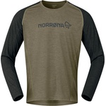 Norrøna Мъжка фланелка с дълъг ръкав за колоездене Norrøna Fjørå Equaliser Lightweight Long Sleeve Cycling jersey - Olive Night (056-3661-0211)