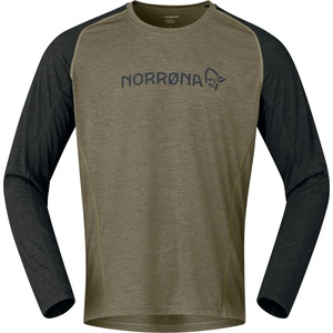 Norrøna Мъжка фланелка с дълъг ръкав за колоездене Norrøna Fjørå Equaliser Lightweight Long Sleeve Cycling jersey - Olive Night (056-3661-0211)
