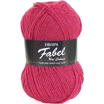 Příze DROPS Fabel Unicolor 109 - fuchsiová
