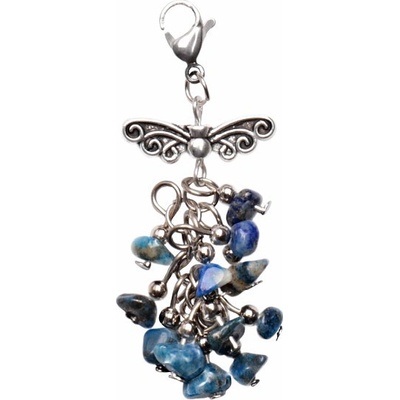 Nefertitis Lapis lazuli hrozen přívěsek s andělskými křídly NF18734