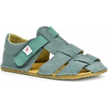 EF barefoot sandále Popolovo zelené