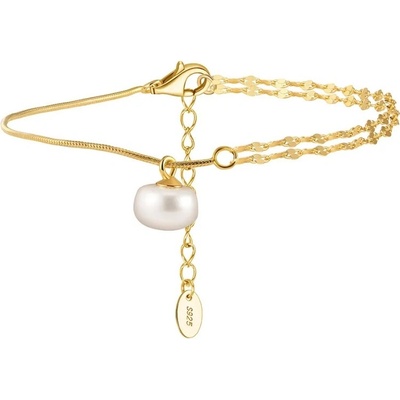 Majya stříbrný náramek SAICHIRO pozlacený 11728