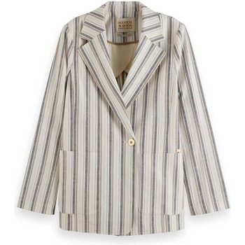 Scotch & Soda Сако Scotch & soda Lurex Linen Blend blazer - Beige (Lurex Linen Stripe)