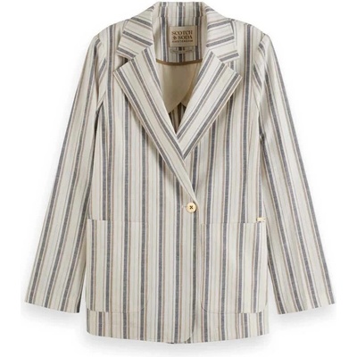 Scotch & Soda Сако Scotch & soda Lurex Linen Blend blazer - Beige (Lurex Linen Stripe)