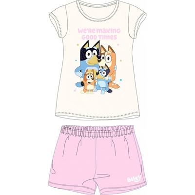 Bluey licence Dívčí pyžamo Bluey smetanová růžová Béžová