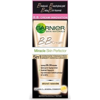 Garnier Miracle Skin Protector BB krém 5v1 hydratačná tónovacia starostlivosť pre svetlú pleť 50 ml