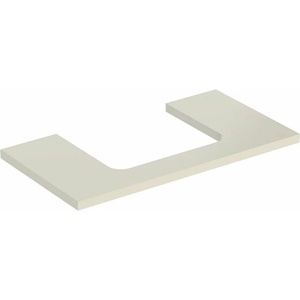 Geberit Плот за мивка Geberit One с централен изрез, гланцово пясъчно сиво, 90 см (505.283.00.4)