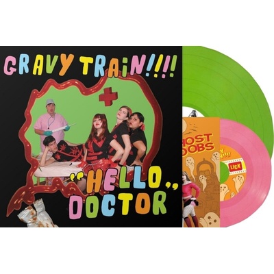 Gravy Train! ! ! ! - Hello Doctor (Deluxe Edition) (Lime Green/Pink Coloured) (LP + 7" Vinyl) (759656077217)