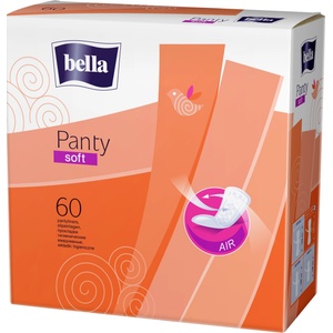 Bella Panty Дамски ежедневни превръзки, Soft, 60 броя