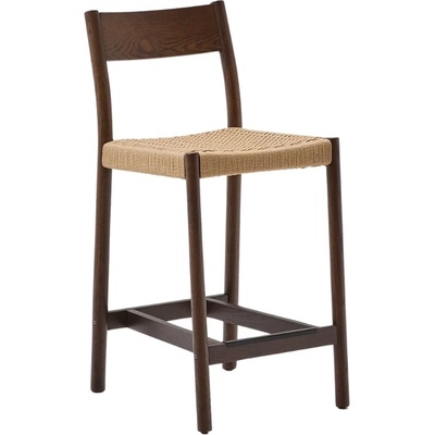 Kave Home Yalia 65 cm ořechová s výpletem