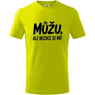 Můžu, ale nechce se mi tričko dětské bavlněné Limetková
