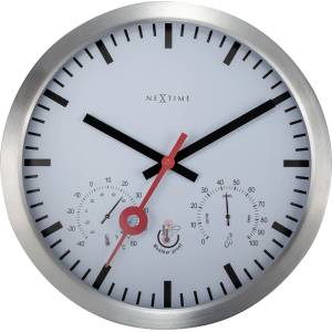 NeXtime Часовник с термометър и хигрометър Clematis индекс (4307ST)